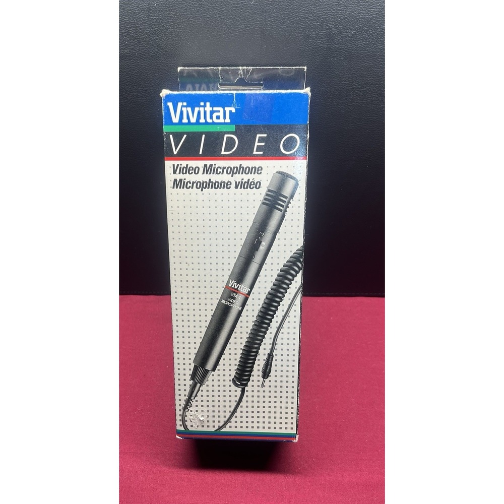 Vivitar Video Microphone VM-1 #058051 Box Is Beat up, Microphone & Case Is New